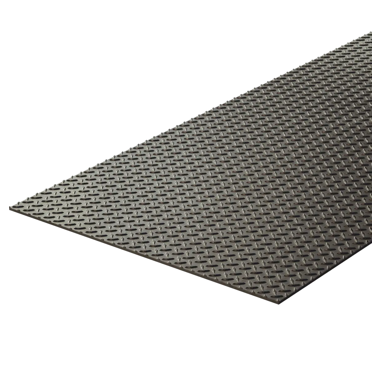 Black Steel Diamond Plate 1/2" 1