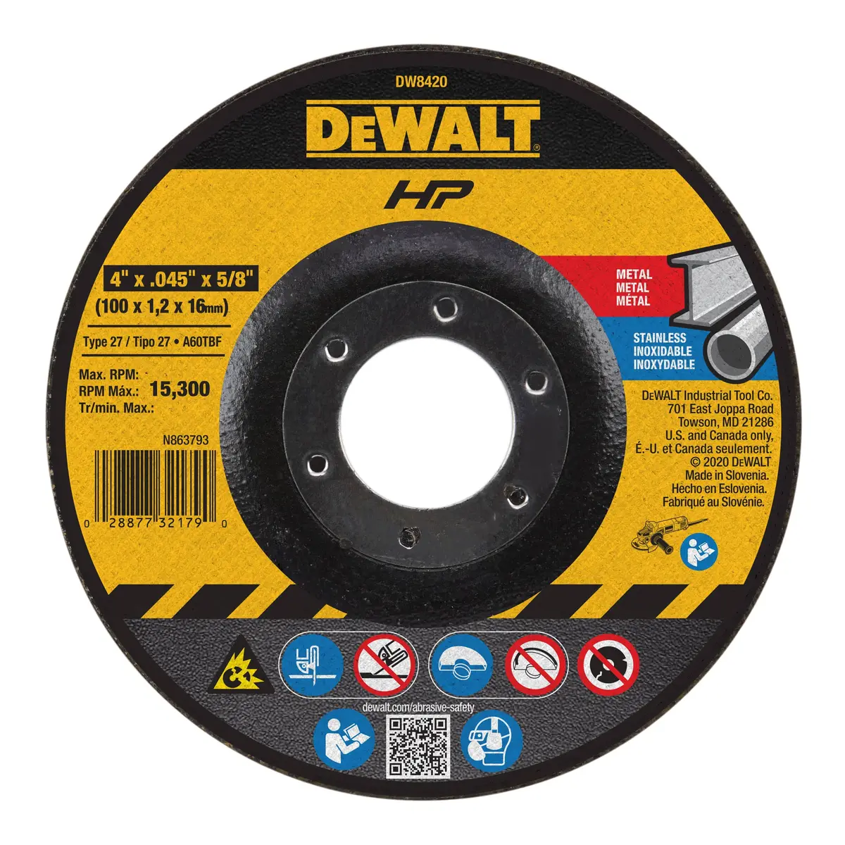 Dewalt Metal/Stainless Cutting Disc 1