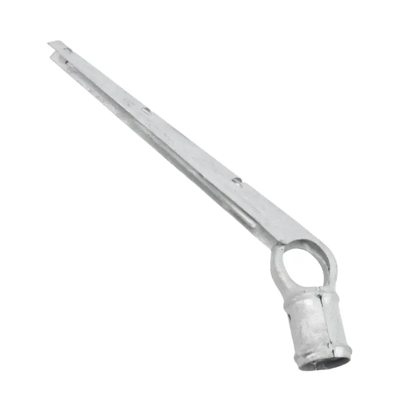 Galvanized Barbed Wire Line Arm 1